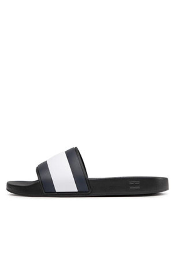 TOMMY HILFIGER - Tommy Hilfiger Klapki Rubber Th Flag Pool Slide FM0FM04263 Czarny. Kolor: czarny