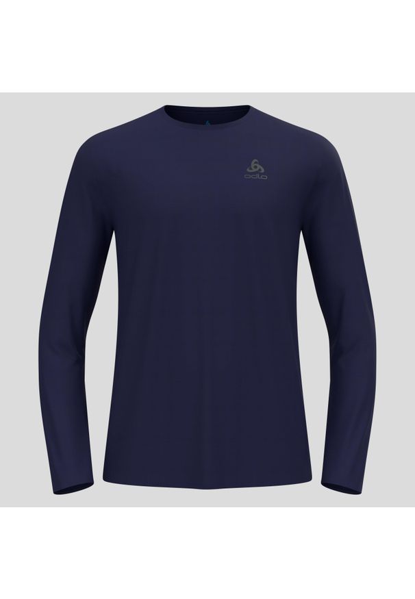 Koszulka z długim rękawem męska Odlo ZEROWEIGHT CHILL-TEC T-shirt crew neck l/s. Kolor: niebieski. Długość rękawa: długi rękaw. Długość: długie. Sport: bieganie
