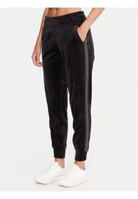 DKNY Sport Spodnie dresowe DP5P3706 Czarny Regular Fit. Kolor: czarny. Materiał: syntetyk