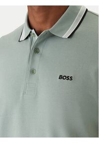 BOSS Polo Paddy 50469055 Zielony Regular Fit. Typ kołnierza: polo. Kolor: zielony. Materiał: bawełna #3