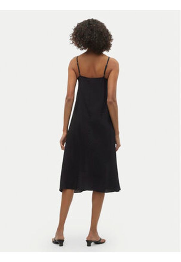 Vero Moda Sukienka letnia Josie 10303398 Czarny Regular Fit. Kolor: czarny. Materiał: wiskoza. Sezon: lato