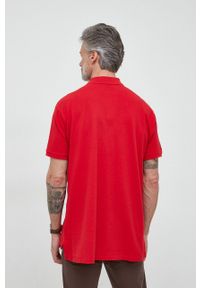 Polo Ralph Lauren polo bawełniane kolor czerwony z aplikacją. Typ kołnierza: polo. Kolor: czerwony. Materiał: bawełna. Długość: krótkie. Wzór: aplikacja #4