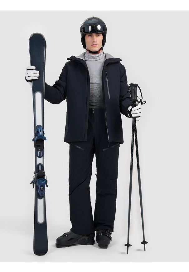 4f - 4F Kurtka narciarska membrana 15000 męska - czarna 3XL. Kolor: czarny. Materiał: materiał. Sezon: zima