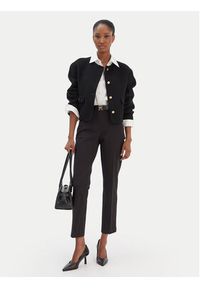 TOMMY HILFIGER - Tommy Hilfiger Chinosy Gabardine WW0WW48350 Czarny Slim Fit. Kolor: czarny. Materiał: bawełna #2