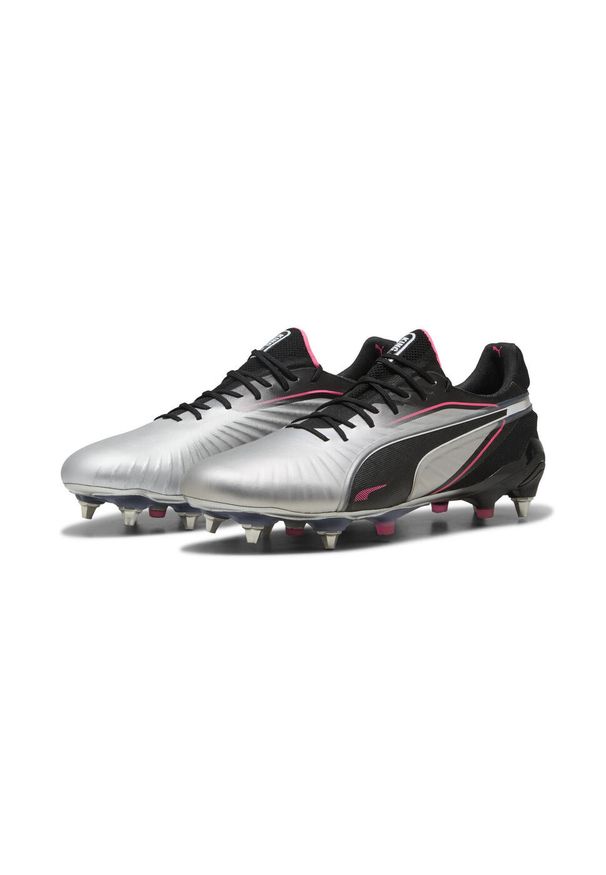 Puma - Buty piłkarskie KING ULTIMATE MxSG PUMA. Kolor: biały, wielokolorowy, różowy, czarny. Szerokość cholewki: normalna. Sport: piłka nożna