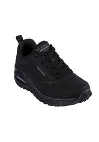 skechers - Buty do chodzenia damskie Skechers Uno Rugged. Kolor: czarny. Materiał: materiał, syntetyk. Szerokość cholewki: normalna. Model: Skechers Sport. Sport: turystyka piesza
