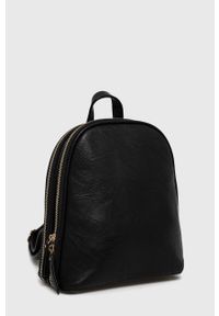 Answear Lab Plecak damski kolor czarny mały gładki. Kolor: czarny. Wzór: gładki. Styl: wakacyjny #2