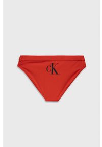 Calvin Klein Jeans dwuczęściowy strój kąpielowy dziecięcy kolor czerwony. Kolor: czerwony. Materiał: włókno, dzianina #2