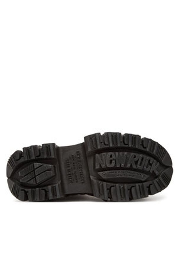NEW ROCK Botki M-OVERZTANK001-C1 Czarny. Kolor: czarny. Materiał: skóra. Styl: rockowy