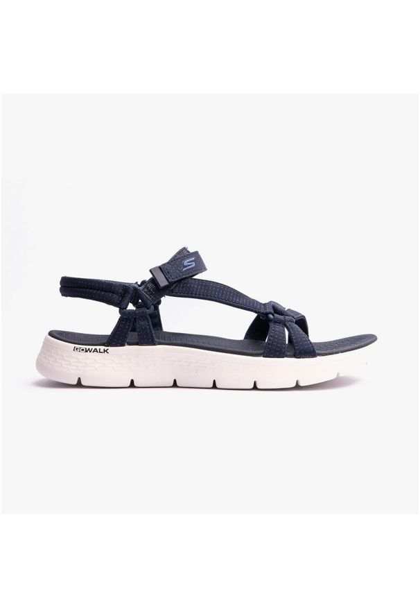 skechers - Sandały damskie SKECHERS Go Walk Flex Sandal Sublime. Kolor: niebieski, wielokolorowy, biały. Sezon: lato