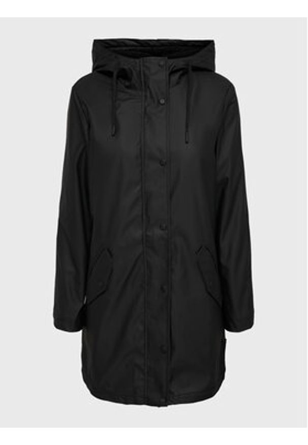 only - ONLY Kurtka przeciwdeszczowa Sally 15206116 Czarny Regular Fit. Kolor: czarny. Materiał: syntetyk