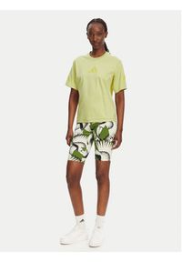Adidas - adidas T-Shirt Z.N.E. JC5400 Żółty Regular Fit. Kolor: żółty. Materiał: bawełna