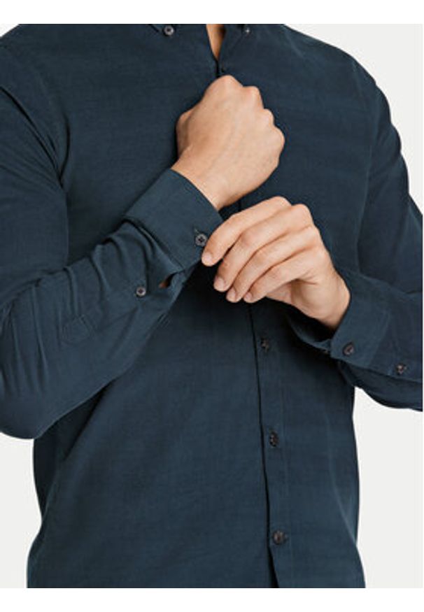 Lindbergh Koszula 30-203248A Zielony Relaxed Fit. Kolor: zielony. Materiał: bawełna
