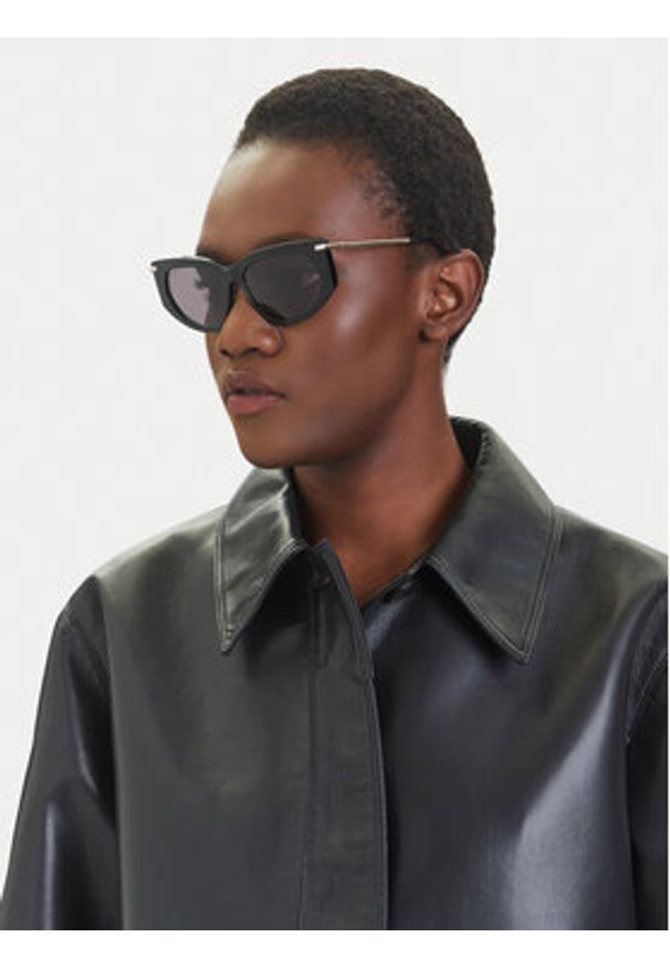 Max Mara Okulary przeciwsłoneczne MM0100 01A Czarny. Kolor: czarny
