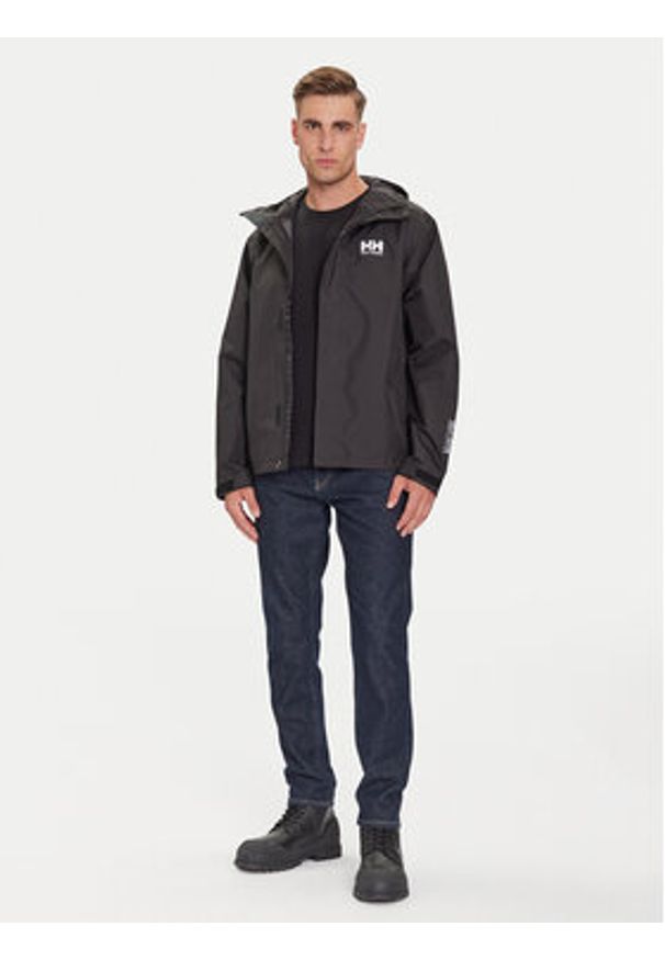 Helly Hansen Kurtka przeciwdeszczowa Seven 62047 Czarny Regular Fit. Kolor: czarny. Materiał: syntetyk