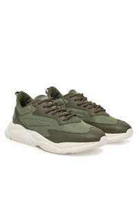 Hugo - HUGO Sneakersy Leon 50536960 Zielony. Kolor: zielony. Materiał: materiał