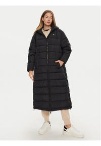 Guess Płaszcz zimowy V4BL04 WFYE2 Czarny Regular Fit. Kolor: czarny. Materiał: syntetyk. Sezon: zima