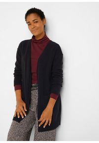 bonprix - Długi kardigan. Kolor: czarny. Długość: długie #1