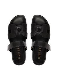 Guess Klapki FLJFAS ELE03 Czarny. Kolor: czarny. Materiał: skóra #2