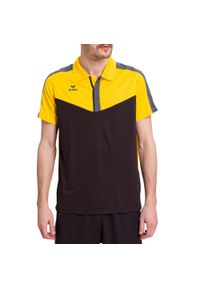 ERIMA - Polo Erima Squad. Typ kołnierza: polo. Kolor: żółty, szary, wielokolorowy, czarny. Materiał: materiał. Sport: piłka nożna, tenis #1