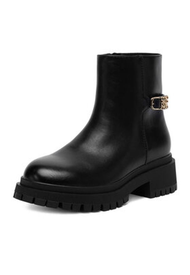 Nine West Botki CEO-LAYLA-01 Czarny. Kolor: czarny. Materiał: materiał, syntetyk