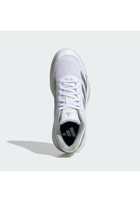 Adidas - Buty Courtquick Padel. Kolor: biały, szary, żółty, wielokolorowy. Materiał: materiał