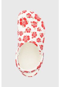 Crocs klapki damskie kolor czerwony. Nosek buta: okrągły. Kolor: czerwony. Materiał: materiał, guma #2