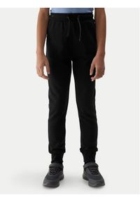 4f - 4F Spodnie dresowe 4FJWSS24TTROF587 Czarny Regular Fit. Kolor: czarny. Materiał: bawełna