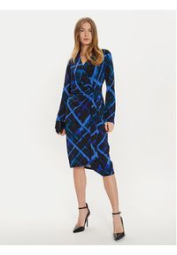 Joseph Ribkoff Sukienka codzienna 244131 Niebieski Slim Fit. Okazja: na co dzień. Kolor: niebieski. Materiał: syntetyk. Typ sukienki: proste. Styl: casual #3