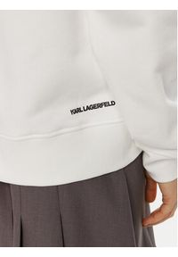 Karl Lagerfeld - KARL LAGERFELD Bluza A1W20083 Biały Regular Fit. Typ kołnierza: dekolt w karo. Kolor: biały. Materiał: bawełna #2
