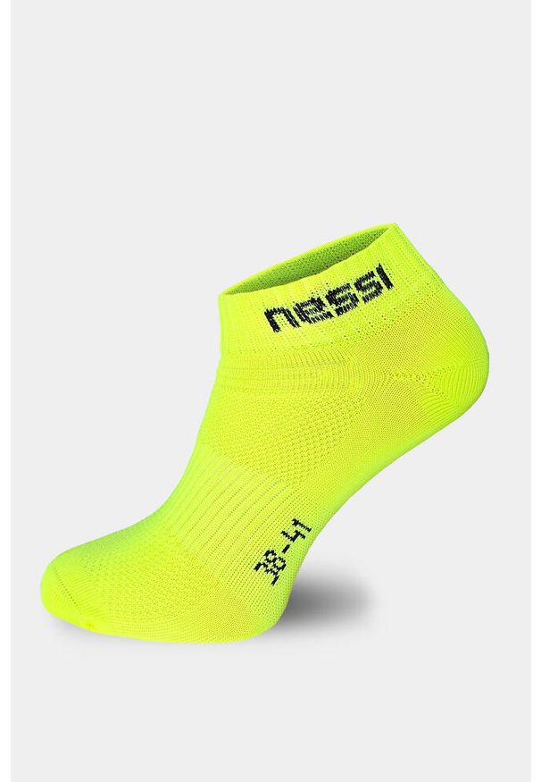 NESSI SPORTSWEAR - Skarpety stopki bezszwowe Unisex Nessi Sportswear Road S Oddychające. Kolor: żółty. Sport: bieganie