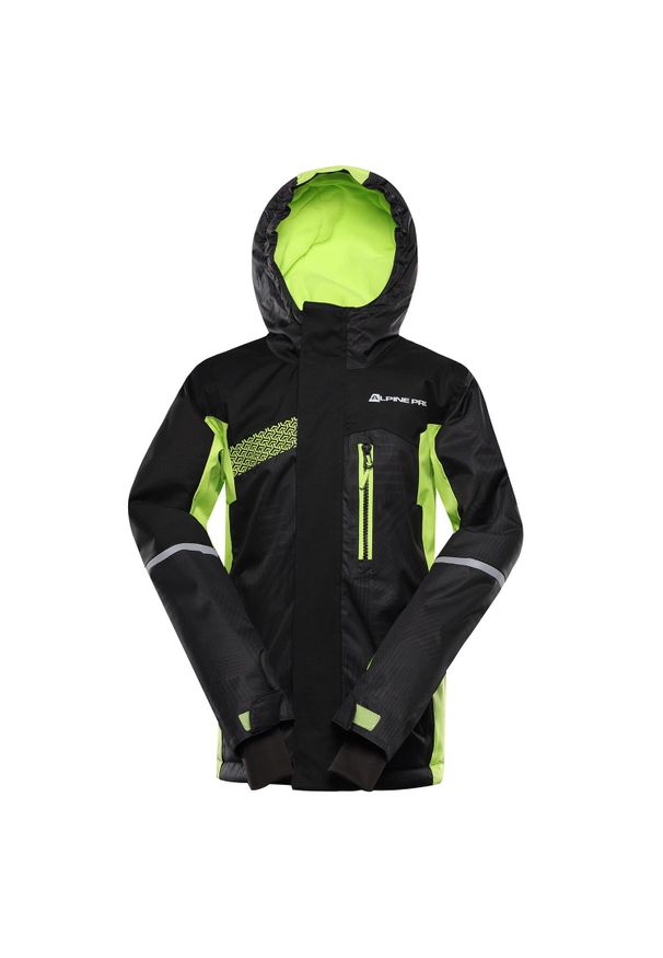ALPINE PRO - Kurtka dziecięca narciarska snowboardowa 10.000 Alpine Pro Dearo 2. Kolor: czarny. Sezon: zima. Sport: snowboard, narciarstwo
