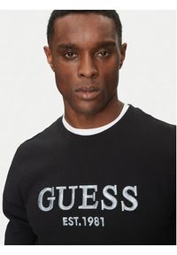 Guess Bluza M5GQ08 KCN01 Czarny Regular Fit. Kolor: czarny. Materiał: bawełna