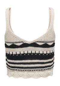 only - ONLY Top Merida 15344404 Czarny Regular Fit. Kolor: czarny. Materiał: syntetyk #6