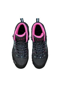 Damskie buty trekkingowe w średnim wieku CMP Moon waterproof. Kolor: szary, niebieski, wielokolorowy. Styl: sportowy. Sport: turystyka piesza #2