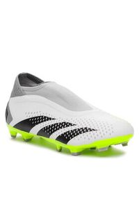 Adidas - adidas Buty do piłki nożnej Predator Accuracy.3 Laceless Firm Ground Boots GZ0021 Biały. Kolor: biały #7