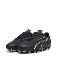 Buty piłkarskie Puma Vitoria FG/AG. Kolor: czarny, biały, wielokolorowy. Materiał: skóra. Sport: piłka nożna