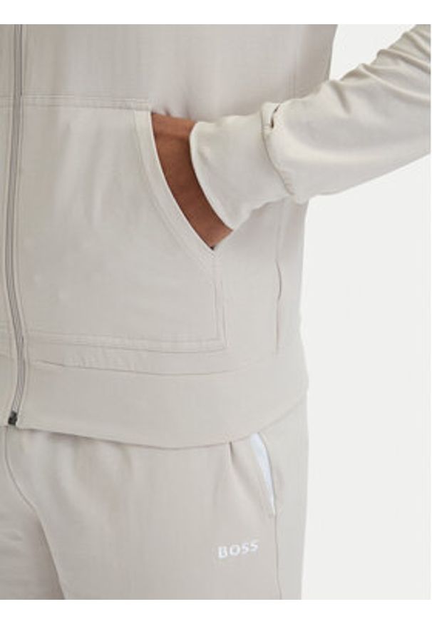 BOSS Bluza Mix&Match 50515307 Beżowy jasny Regular Fit. Kolor: beżowy. Materiał: bawełna