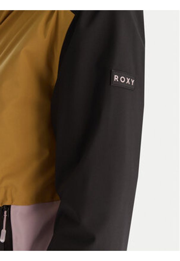 Roxy Kurtka narciarska Stormdash JK ERJTJ03520 Beżowy Tailored Fit. Kolor: beżowy. Materiał: syntetyk. Sport: narciarstwo