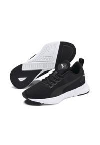 Puma - Młodzieżowe buty Flyer Runner PUMA Black White. Kolor: biały, wielokolorowy, czarny