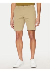 Calvin Klein Szorty materiałowe Modern Twill K10K114063 Beżowy Slim Fit. Kolor: beżowy. Materiał: bawełna #1