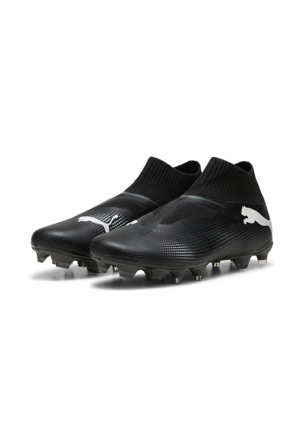 Puma - Buty piłkarskie bez sznurówek FUTURE 7 MATCH FG/AG PUMA Black White. Kolor: wielokolorowy, czarny, biały. Sport: piłka nożna