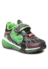 Sneakersy Geox J Bayonyc B. B J35FEB 011CE C0016 M Black/Green. Kolor: zielony. Materiał: skóra