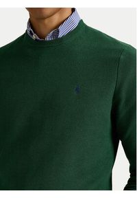 Polo Ralph Lauren Sweter 710918163521 Zielony Regular Fit. Typ kołnierza: polo. Kolor: zielony. Materiał: bawełna #3