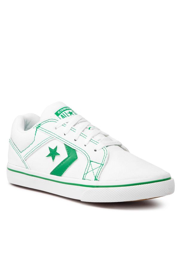 Tenisówki Converse El Distrito 2.0 Ox A00374C White/Green/Gum Honey. Kolor: biały. Materiał: materiał