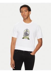 Jack & Jones - Jack&Jones T-Shirt Seven Skull 12262491 Biały Regular Fit. Kolor: biały. Materiał: bawełna