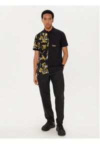 Versace Jeans Couture Spodnie dresowe 78GAA100 Czarny Regular Fit. Kolor: czarny. Materiał: bawełna