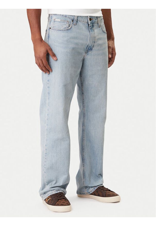 Guess Jeans Jeansy M5RAB3 D5DO1 Niebieski Regular Fit. Kolor: niebieski