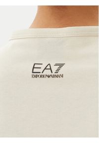 EA7 Emporio Armani T-Shirt 7W000098 AF12503 U1079 Beżowy Loose Fit. Kolor: beżowy. Materiał: bawełna #3