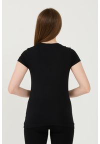 EA7 Emporio Armani - EA7 Czarny damski t-shirt, Rozmiar S. Kolor: czarny